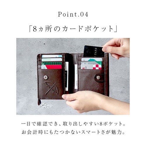 アーノルドパーマー 財布 ArnoldPalmer 4AP3613 通販 二つ折り財布 2つ折り財布 二つ折り 折財布 カード入れ さいふ サイフ お財布 メンズ 本革 レザー 牛革 男性 紳士 男子_7