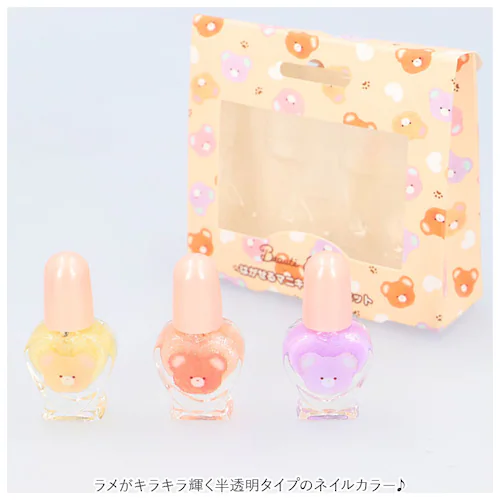 はがせる マニキュア 3本セット ネイル キッズ 通販 コスメ はがせるマニキュア はがせるネイル かわいい 小学生 女の子 キュート 剥がせる おままごと おしゃれ キャンディガーデン ボーテアンフ_2