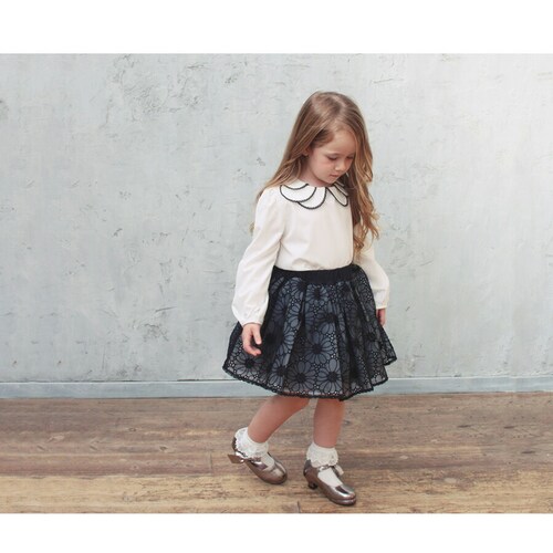 �X�J�[�g �L�b�Y ���̎q �ʔ� �M���U�[�X�J�[�g 04181902 �`���[���X�J�[�g ���[�X�X�J�[�g �t�H�[�}�� ������ ���\�� ������ ���w�� ���� �t�����[ �����[�X ���킢�� �I�V���� ���� _4