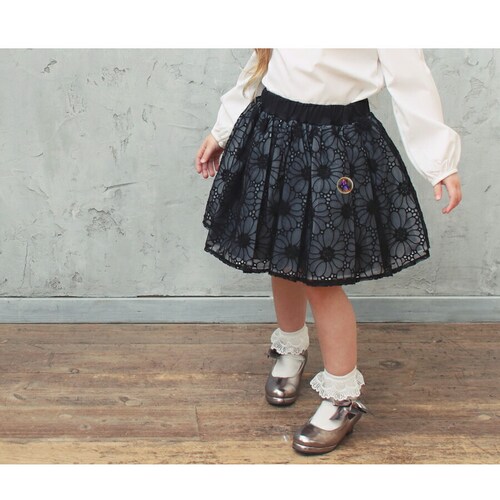 �X�J�[�g �L�b�Y ���̎q �ʔ� �M���U�[�X�J�[�g 04181902 �`���[���X�J�[�g ���[�X�X�J�[�g �t�H�[�}�� ������ ���\�� ������ ���w�� ���� �t�����[ �����[�X ���킢�� �I�V���� ���� _7