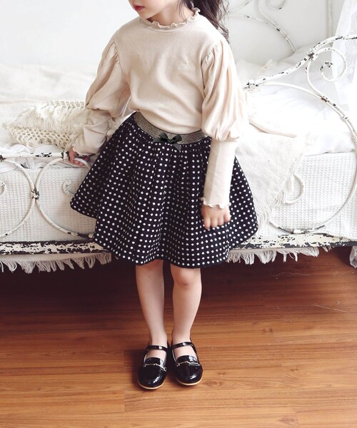 �X�J�[�g �L�b�Y ���̎q �ʔ� �M���U�[�X�J�[�g 10003804 �t�H�[�}�� ������ ���\�� ������ ���w�� �h�b�g ���� �E�G�X�g�S�� �{�����[�� �K�[���[ ���킢�� �I�V���� ���� ������� _1