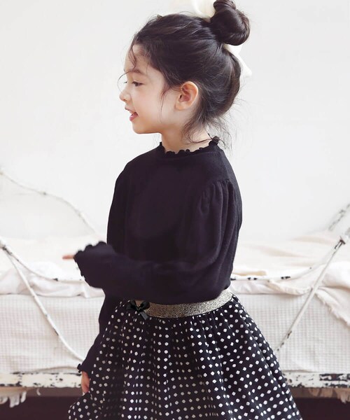 �X�J�[�g �L�b�Y ���̎q �ʔ� �M���U�[�X�J�[�g 10003804 �t�H�[�}�� ������ ���\�� ������ ���w�� �h�b�g ���� �E�G�X�g�S�� �{�����[�� �K�[���[ ���킢�� �I�V���� ���� ������� _9