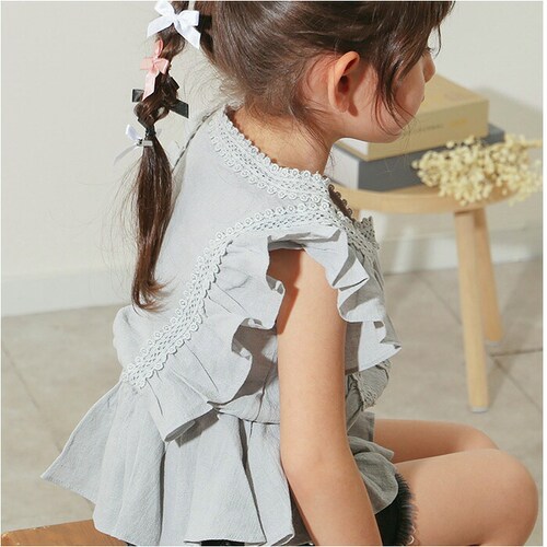 Rora �u���E�X �݂Ȃ� �ʔ� ���[�� ���i �J�b�g�\�[ �L�b�Y �q�� ���̎q ���q ���ǂ� �q�ǂ� ���ꂢ�� �t�����`�X���[�u �t���� ���[�X �{�^�� ������� ���킢�� �I�V���� ���� �J�W��_19