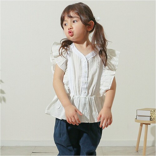 Rora �u���E�X �݂Ȃ� �ʔ� ���[�� ���i �J�b�g�\�[ �L�b�Y �q�� ���̎q ���q ���ǂ� �q�ǂ� ���ꂢ�� �t�����`�X���[�u �t���� ���[�X �{�^�� ������� ���킢�� �I�V���� ���� �J�W��_20