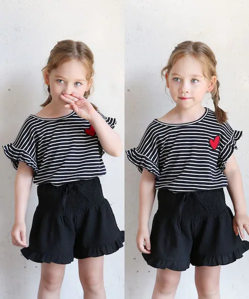 �L�b�Y T�V���c ���� ���̎q �ʔ� �J�b�g�\�[ 73022401 ����T�V���c �ĕ� �t���� �{�[�_�[ �n�[�g �����|�C���g �h���b�v�V�����_�[ ���� ������� ���킢�� �I�V���� ���ǂ� ���q _6