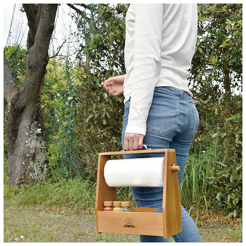 スパイスボックス キャンプ 通販 キッチンペーパーホルダー 調味料ラック 木製 持ち運び 調味料入れ 調味料 収納 調味料ケース 調味料ボックス ペーパーホルダー カトラリーケース おしゃれ アウトド_8