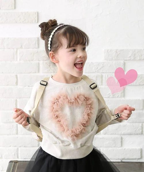 �L�b�Y �g���[�i�[ ���̎q �ʔ� �X�E�F�b�g 73032402 �v���I�[�o�[ �X�G�b�g ��100% �R�b�g�� ���� ���w�� �W���j�A �ʊw �t���� �n�[�g �H�~ �t �H ���킢�� �I�V���� ���� ��_1