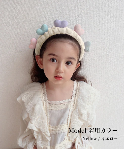 ヘアバンド キッズ 洗顔 通販 Rora ナディア ヘアーバンド 髪どめ 髪留め ヘアターバン 髪飾り 女の子 女子 子供 子ども こども ハート 小学生 ふわふわ かわいい おしゃれ 可愛い オシャ_7