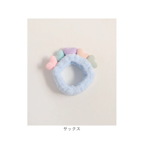 ヘアバンド キッズ 洗顔 通販 Rora ナディア ヘアーバンド 髪どめ 髪留め ヘアターバン 髪飾り 女の子 女子 子供 子ども こども ハート 小学生 ふわふわ かわいい おしゃれ 可愛い オシャ_13