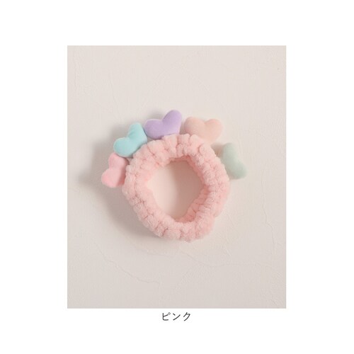 ヘアバンド キッズ 洗顔 通販 Rora ナディア ヘアーバンド 髪どめ 髪留め ヘアターバン 髪飾り 女の子 女子 子供 子ども こども ハート 小学生 ふわふわ かわいい おしゃれ 可愛い オシャ_15