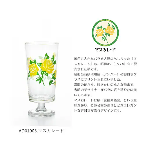 アデリアレトロ 通販 脚付きグラス グラス おしゃれ コップ ガラス かわいい 昭和レトロ 食器 花柄プリント アンティーク風 ヴィンテージ風 パフェ 日本製 プリントグラス 可愛い 台所用品_12