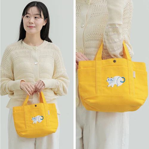 fikalycka トートバッグ フィーカリュッカ 通販 トートバック 手提げバッグ 帆布トートバッグ サガラ刺繍 相良刺繍 レディース 大きめ キャンバス A4 通勤 通学 かわいい 猫グッズ ネコ_2