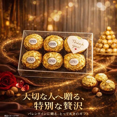 �t�F���� ���V�F Ferrero Rocher �`���R���[�g 6�� �����M�t�g�{�b�N�X �T���L���[�V�[���t�� �o�����^�C�� �M�t�g ���b�s���O �ς� �o�����^�C���`���R �v���[���g �v�`�M�t�g �X�C�[_1