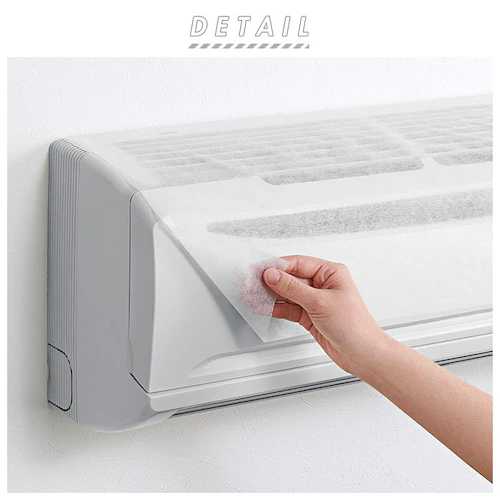 エアコン フィルター 貼るだけ 通販 エアコンガードシート 2枚組 抗ウイルス加工 ホコリ防止 防臭 抗菌 COGIT コジット 快適空間 ウイルス対策 細菌 制菌加工 お手入れ 簡単 ほこりよけ 感_1