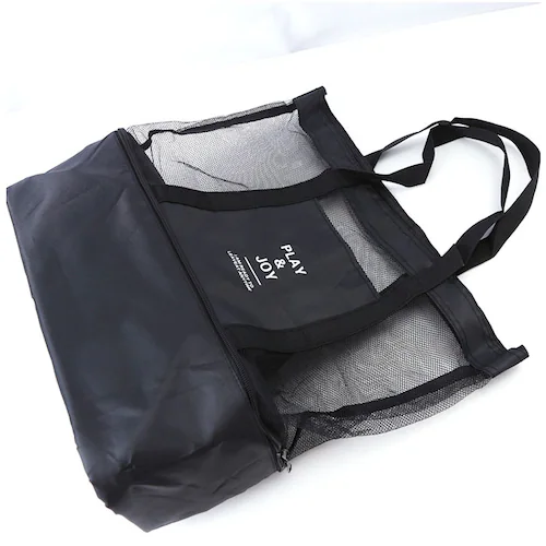 メッシュバッグ 大容量 通販 トートバッグ 保冷バッグ プールバッグ ビーチバック トートバック ビーチバッグ レディース プールバック エコバッグ マルチバック バッグ バック 大きめ シンプル エ_8