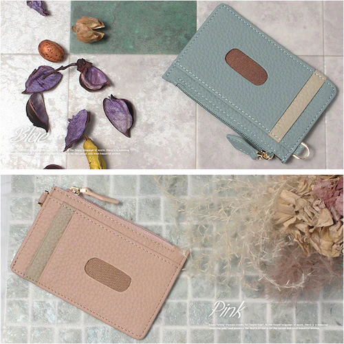 パスケース レディース リール付き 通販 フラグメントケース 定期入れ 小銭入れ カード入れ 本革 カードケース ミニ財布 リールストラップ 鍵 社会人 シンプル ナチュラル ギフト 誕生日 就職祝い_3