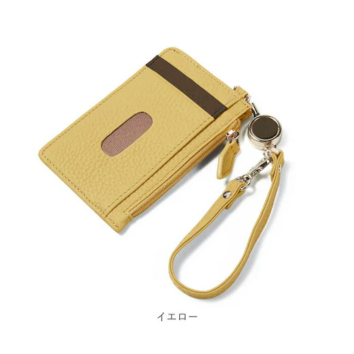 パスケース レディース リール付き 通販 フラグメントケース 定期入れ 小銭入れ カード入れ 本革 カードケース ミニ財布 リールストラップ 鍵 社会人 シンプル ナチュラル ギフト 誕生日 就職祝い_14