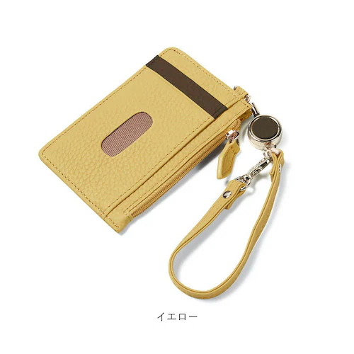 パスケース レディース リール付き 通販 フラグメントケース 定期入れ 小銭入れ カード入れ 本革 カードケース ミニ財布 リールストラップ 鍵 社会人 シンプル ナチュラル ギフト 誕生日 就職祝い_18