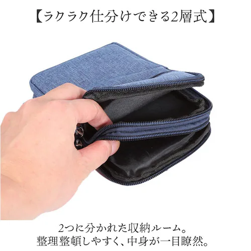 ベルトポーチ 通販 スマホポーチ スマホケース 携帯ポーチ ウェストポーチ ポーチ ベルト掛けポーチ 多機能ポーチ 多機能 便利 おしゃれ オシャレ かわいい 観光 旅行 仕事用 作業用 男女兼用 ラ_4