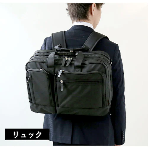 swan スワン ビジネスバッグ 3WAY 通販 ビジネスバック ビジネス キャリーバーベルト キャリーベルト 伸縮機能 エキスパンダブル 大容量 ブランド CAPTAINSTAG 1222 CAPT_3