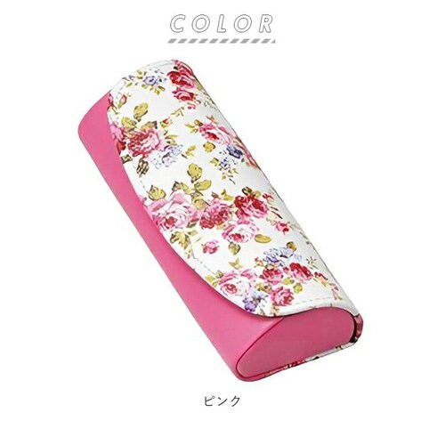 メガネケース おしゃれ 通販 眼鏡ケース 名古屋眼鏡 2160 セミ ハード めがねケース レディース 可愛い 大人 かわいい サングラスケース 花柄 婦人用 敬老の日 母の日 プレゼント ギフト 生_10