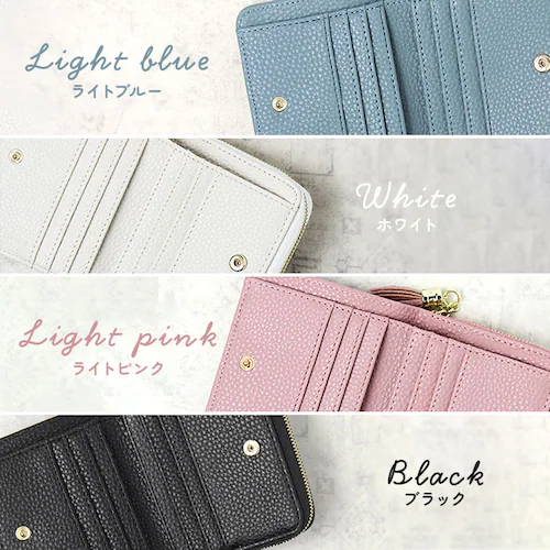 財布 レディース 二つ折り 通販 Blanc Pomm 二つ折り財布 サイフ ミニ財布 お財布 ミニウォレット コンパクト 合皮 フェイクレザー 小銭入れ おしゃれ かわいい 女子 女の子 中学生 高_2