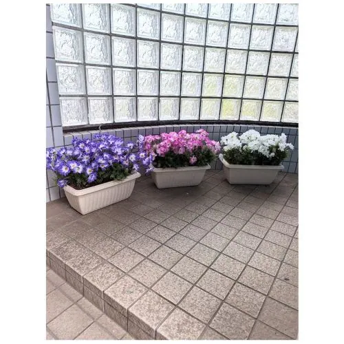 造花 サイネリアプランター3点セット 工事現場 展示場 イベント会場 パチンコ店 装飾 デイスプレイ造花 by 造花の専門店 キツツキ_1