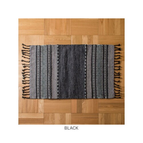 ラグ おしゃれ 60x90 通販 長方形 ラグマット マット デザインマット 玄関マット フロアマット アジアンテイスト ファブリック シェニールラグ 敷物 玄関 インテリアマット 薄手 コットンマッ_5