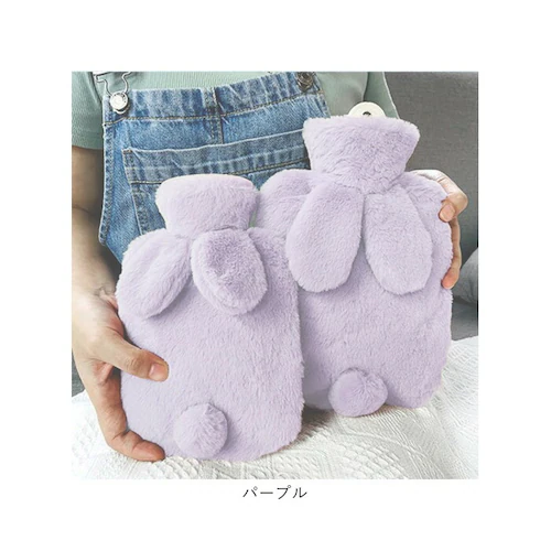 湯たんぽ シリコン 通販 ゆたんぽ 湯タンポ カバー付き かわいい 可愛い ボトル 防寒グッズ 寒さ対策 冬 柔らかい ソフト うさぎ ウサギ 就寝 寝る時 お腹温め 手 足元温め 赤ちゃん ペット _9