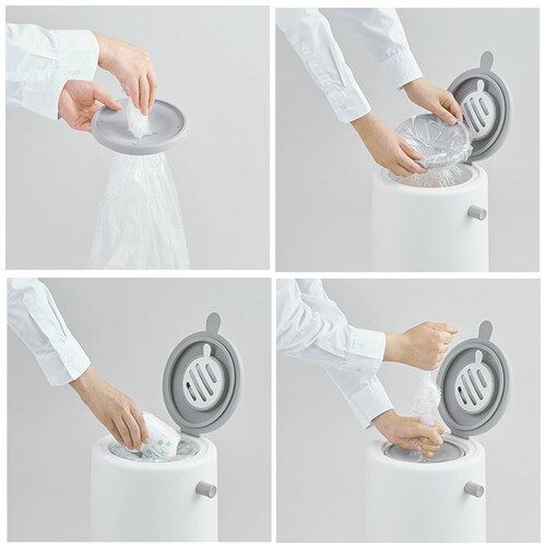 おむつ ゴミ箱 臭わない 通販 おむつペール オムツペール ごみ箱 ダストボックス ごみばこ 蓋付き 蓋つき 密閉 日本製 生ごみ ペット トイレシート ダイバーポット おしゃれ インテリア_6