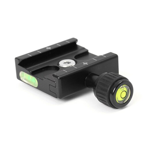 アルカスイス互換 プレート 通販 クイックリリース クイックリリースクランプ 水準器 雲台 ボールヘッド カメラ 三脚 アルミ製 ブラック バブルレベル内蔵 ユニバーサル トラベル コンパクト しっか_4