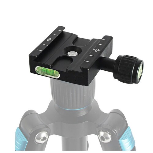 アルカスイス互換 プレート 通販 クイックリリース クイックリリースクランプ 水準器 雲台 ボールヘッド カメラ 三脚 アルミ製 ブラック バブルレベル内蔵 ユニバーサル トラベル コンパクト しっか_5