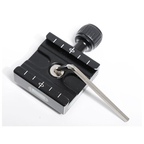 アルカスイス互換 プレート 通販 クイックリリース クイックリリースクランプ 水準器 雲台 ボールヘッド カメラ 三脚 アルミ製 ブラック バブルレベル内蔵 ユニバーサル トラベル コンパクト しっか_7