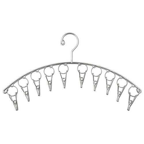 ステンレスハンガー 10ピンチ 通販 ピンチハンガー クリップハンガー 洗濯バサミ ハンガー 洗濯 物干し ハンガーピンチ ランドリー用品 屋内 屋外 一人暮らし シンプル スリム 省スペース コンパ_8