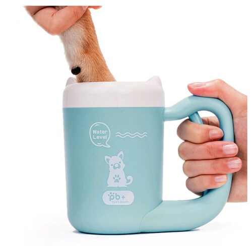 ペット 足 洗い 通販 足洗いカップ 犬 足洗い カップ 足洗いボトル シリコーンブラシ 小型犬 中型犬 簡単 使いやすい 半自動 回転 分解できる 洗いやすい お出かけ お散歩用品 お散歩グッズ _4