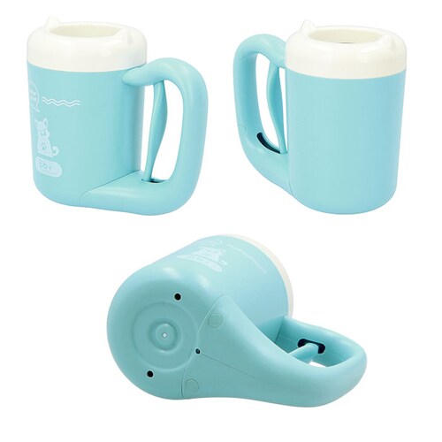 ペット 足 洗い 通販 足洗いカップ 犬 足洗い カップ 足洗いボトル シリコーンブラシ 小型犬 中型犬 簡単 使いやすい 半自動 回転 分解できる 洗いやすい お出かけ お散歩用品 お散歩グッズ _5