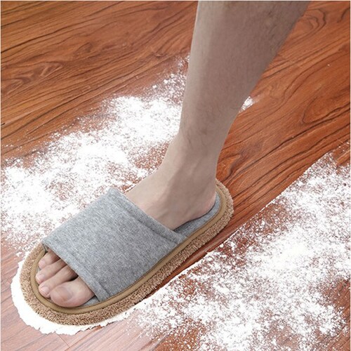 お掃除スリッパ ふわふわ 通販 お掃除 スリッパ フワフワ 洗える 取り外し可能 モップスリッパ モップ ルームシューズ ルームスリッパ 掃除モップ メンズ レディース 掃除用品 もこもこ おそうじ _10