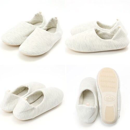 ルームシューズ あったか レディース 通販 かかと付き 室内履き 折り畳み 折りたたみ 滑り止め ゴム底 携帯 洗える 軽量 軽い 足にやさしい 綿100% 中綿入り ムレない 暖かい あったか 冷え_12