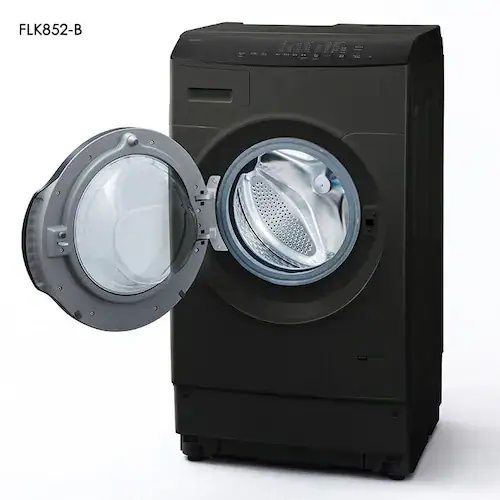 【訳あり】【設置無料】 洗濯乾燥機 ドラム式 8kg 乾燥5kg 左開き 温水洗浄 節水 ファイブセンシング FLK852-B ブラック_13