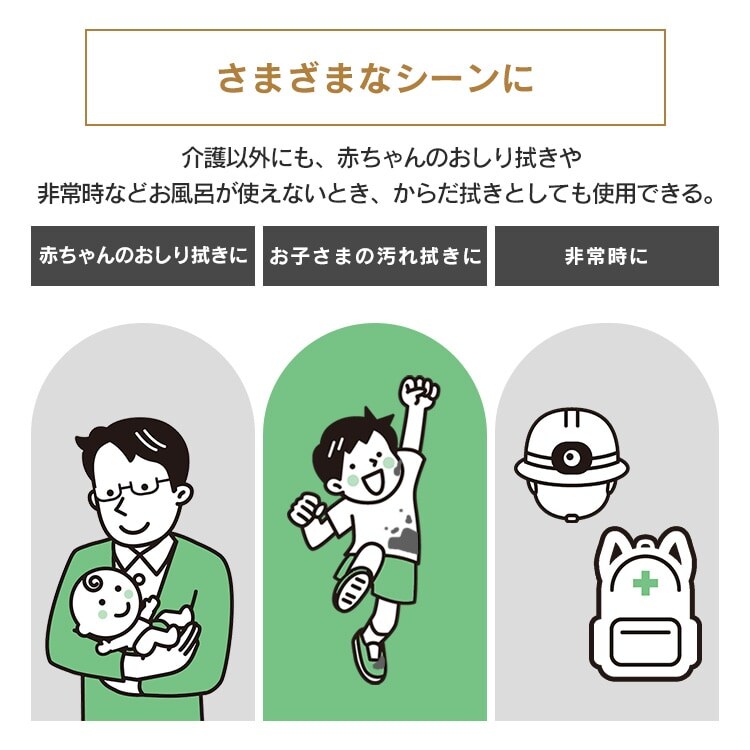 10個セット】流せるおしりふき OSR-72 介護用品 大人用 防災