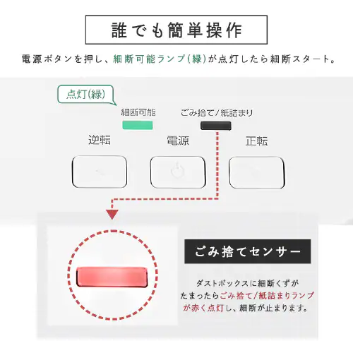 オートフィードシュレッダー AFSB60M ホワイト_12