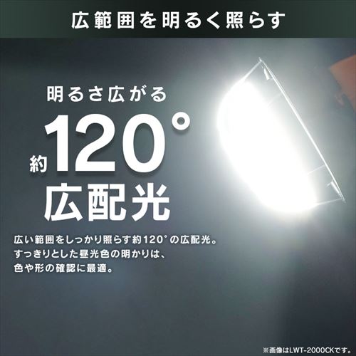 ワークライト LED 投光器 屋内・屋外兼用 作業灯 2000lm LWT-2000CK2