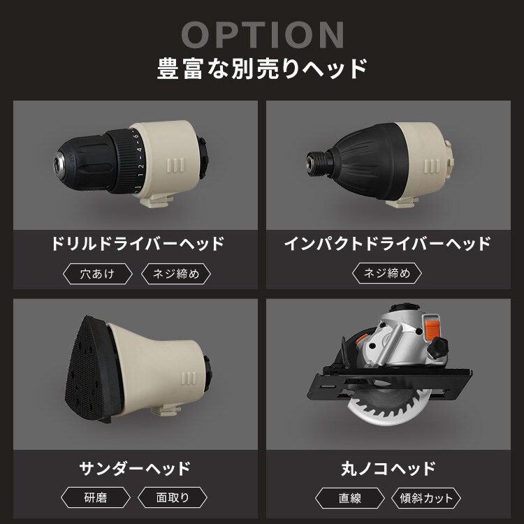 ジグソーヘッド マルチギア 10.8V JM10JG サンドベージュ DIY 組み立て