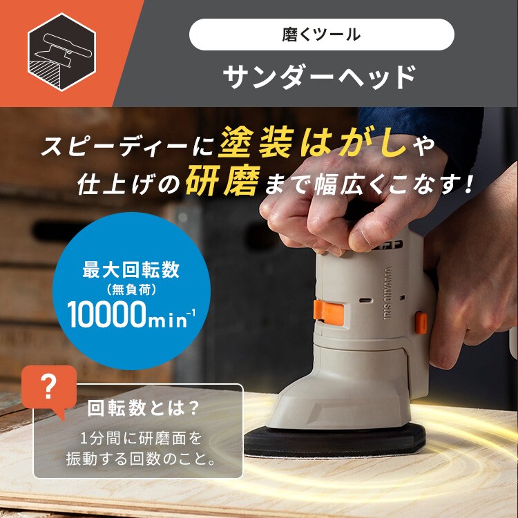 付け替えヘッド】マルチギア サンダーヘッド 18V JM18SN サンド