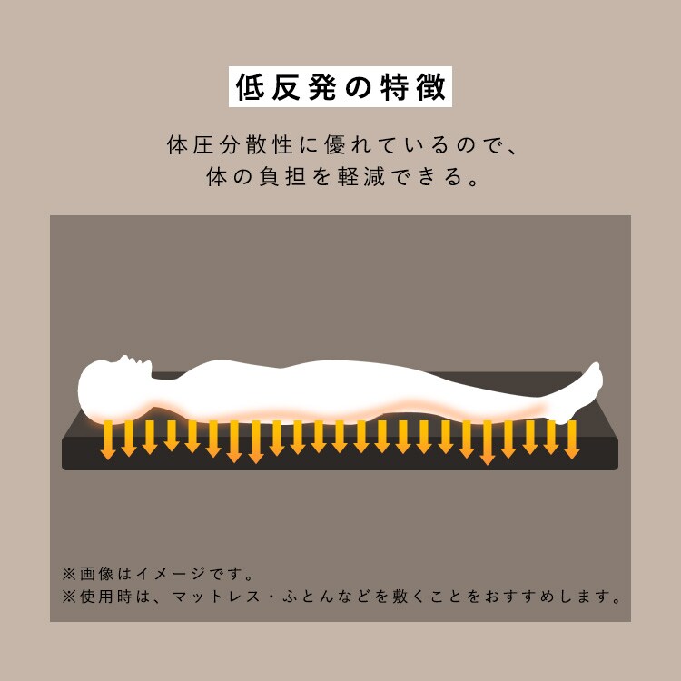 ベッド シングル 折りたたみ 低反発 OTB-TRR ブラック 108974