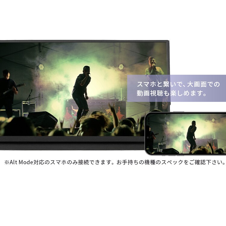 ポータブルモニター 18.5インチ FHD LUCA DP-EF184S-B ブラック