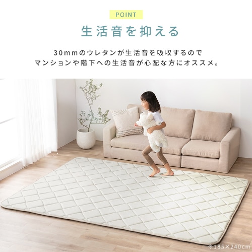 ウレタン入り洗える接触冷感ラグ 185×240 cm Amazon｜ニトリ(NITORI) ウレタン入り洗えるラグ Nクール 接触冷