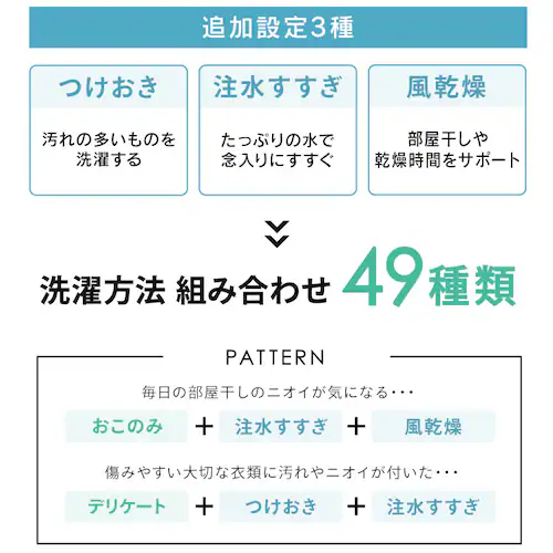 洗濯機 7kg OSH 洗剤自動投入 ガチ落ち極渦洗浄+ すきま時間コース搭載 省エネ 節水 ラクとれLOW設計 一人暮らし ITW-70B01-W ホワイト_12