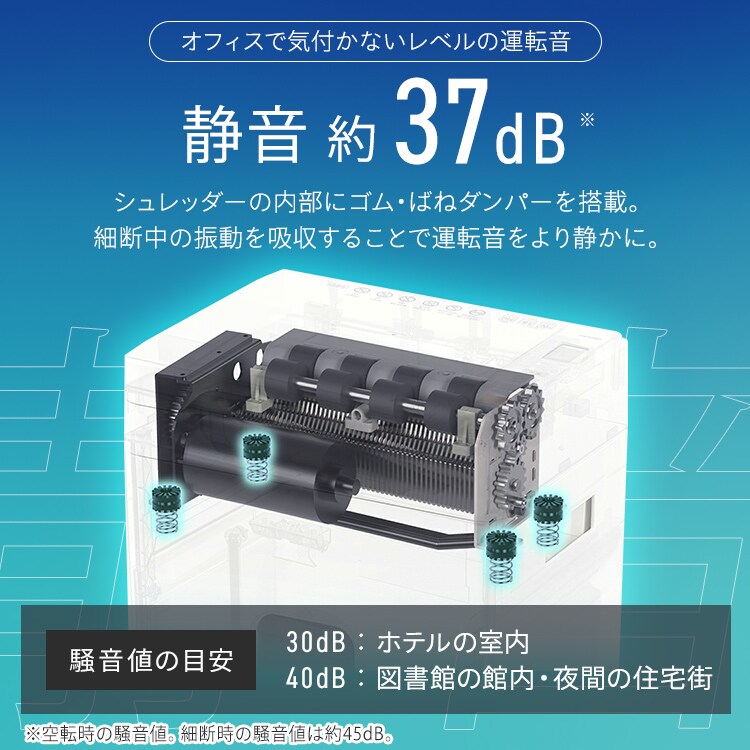 静音】【自動細断】シュレッダー 業務用 28L 除電 クロスカット