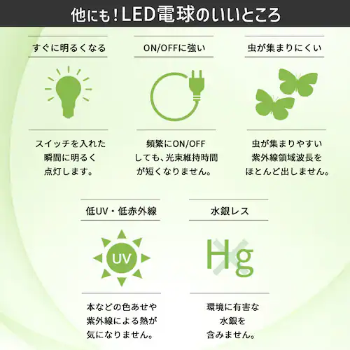 LED電球 E17 全方向 60形相当 電球色 2個セット LDA5L-G-E17/W-6T92P _6